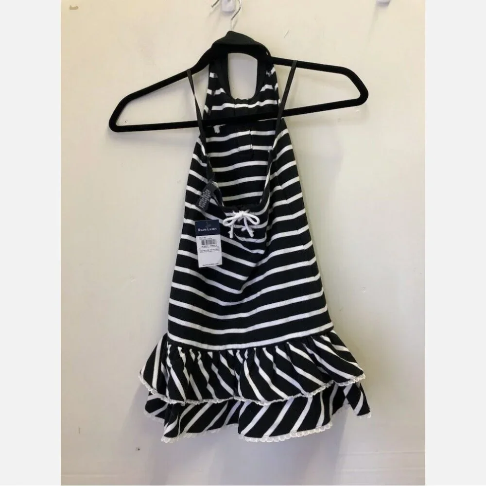 Ralph Lauren Girls Nautical Blue Stripe Dress